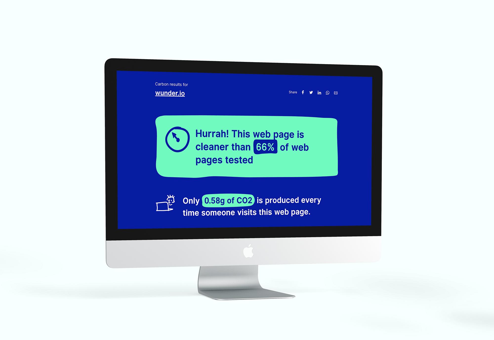 Mearra.io is cleaner than 66% of web pages tested. Only 0,58g of CO2 per visit.