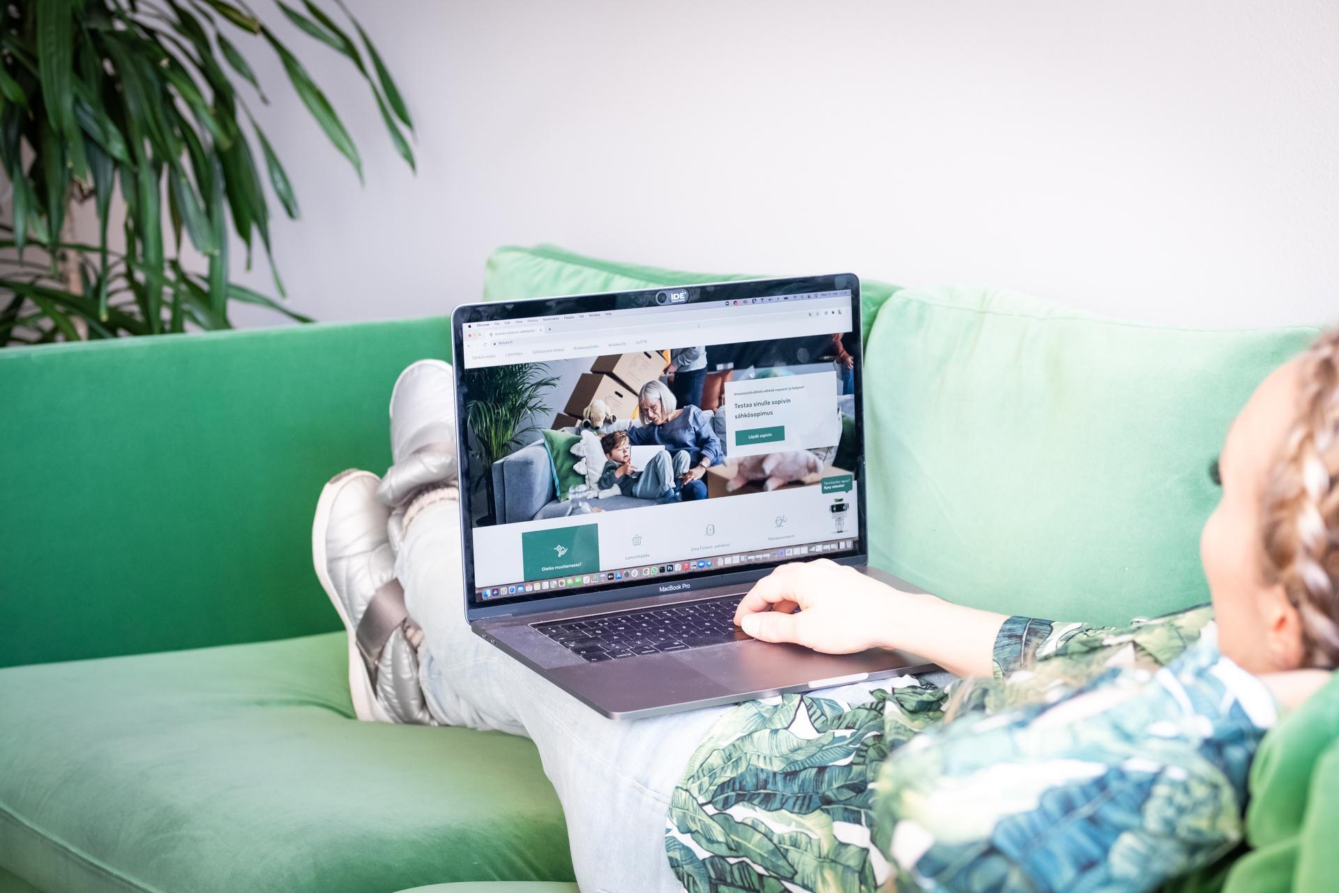 Girl with laptop