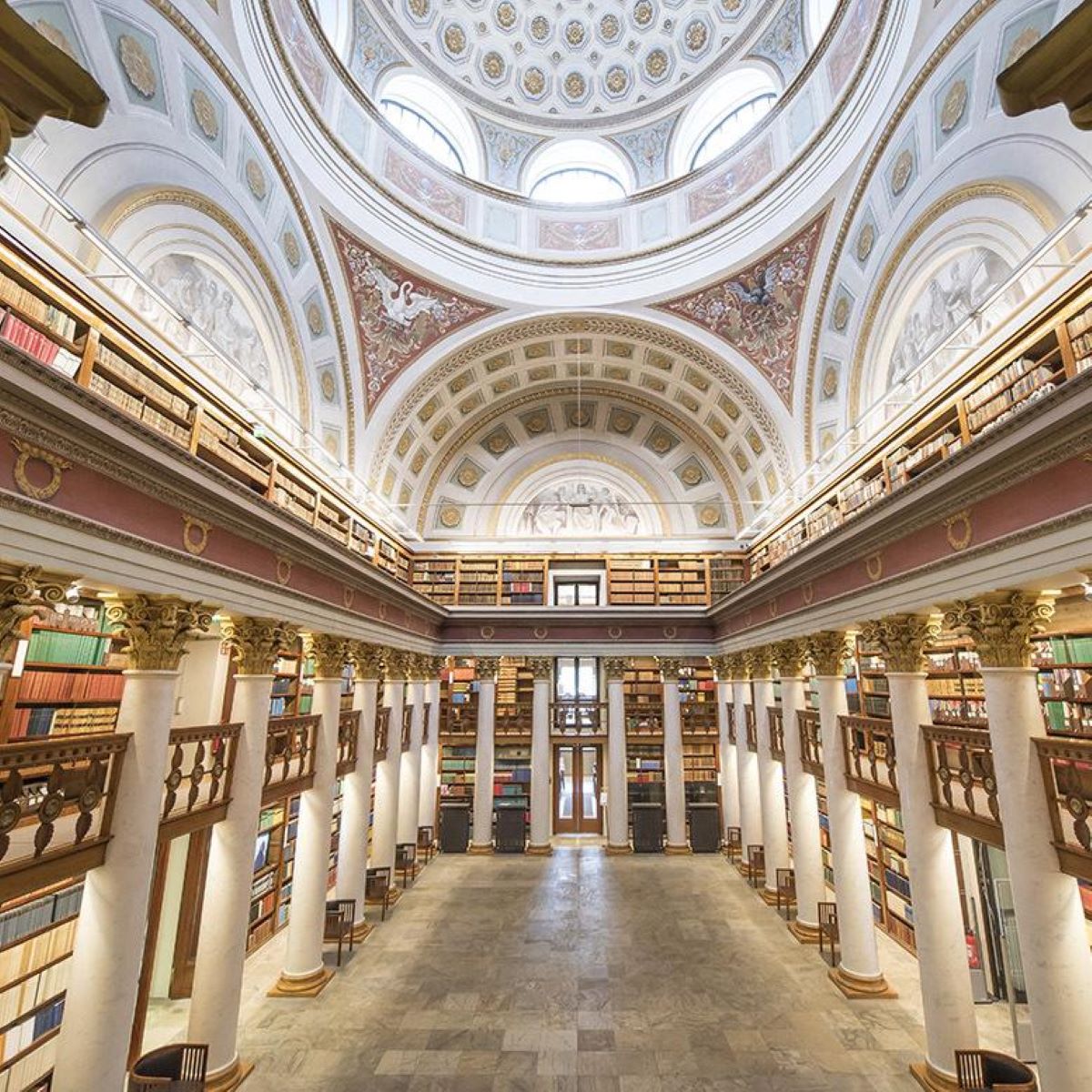 Inside view from the National library 