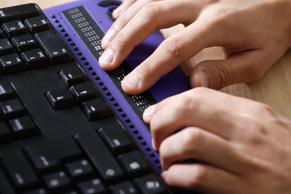 Visual Impairment tool in use