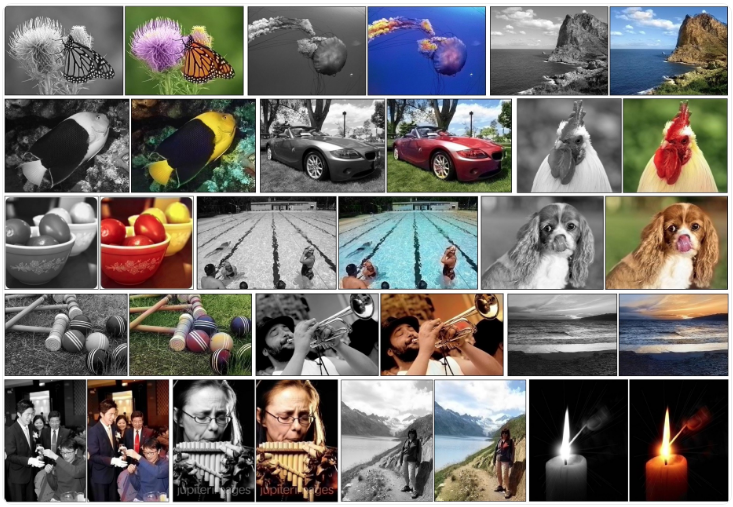 Automatic colorization of black and white images