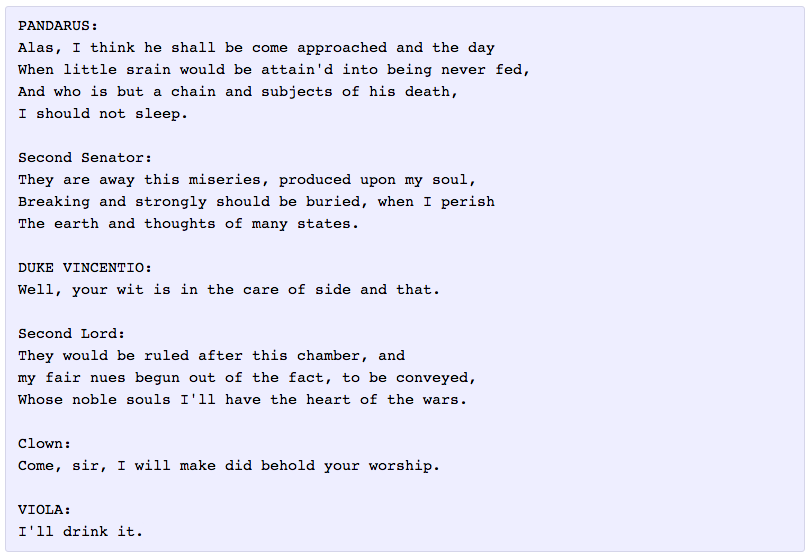 Automatic text generation