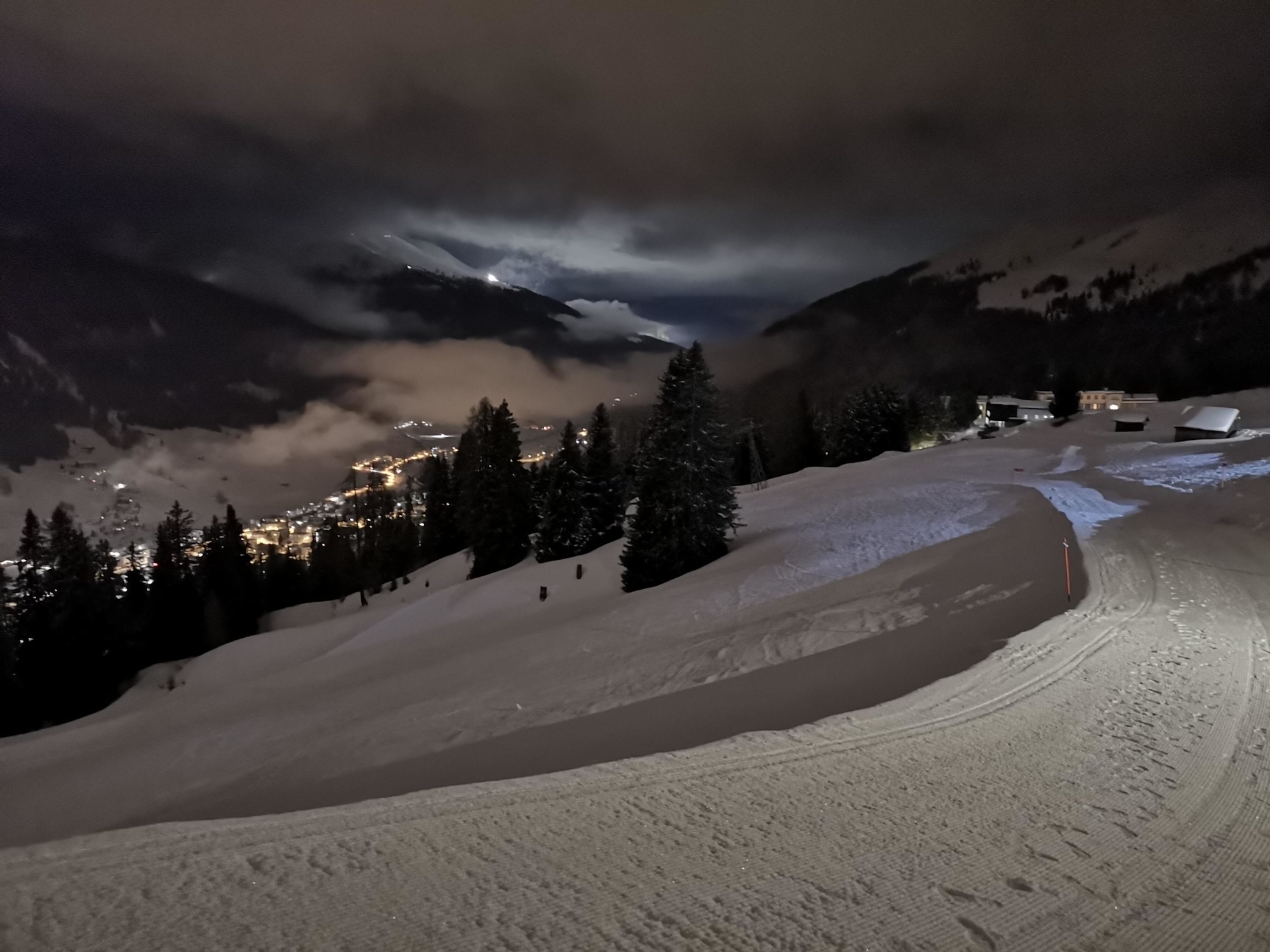 A picture of snowy hills