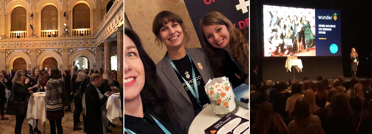 Three snapshots from Mimmit koodaa event