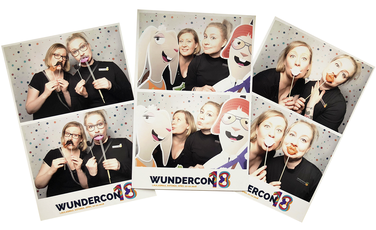 Polaroid pictures of Päivi Meriläinen and Eveliina Champagne