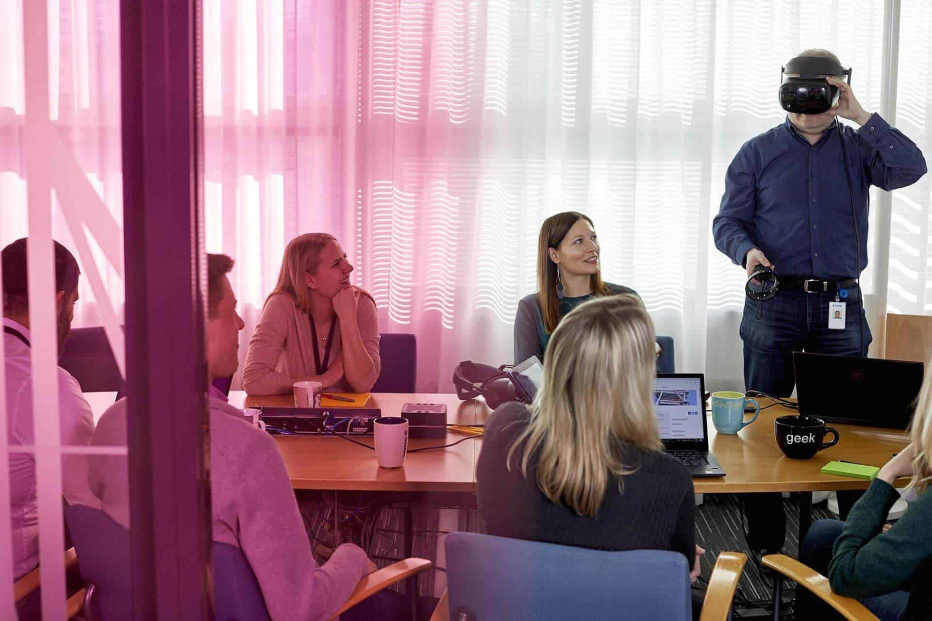 Team having a workshop